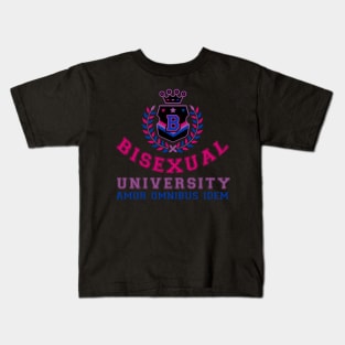 Bisexual University when you play for both teams you always win Kids T-Shirt